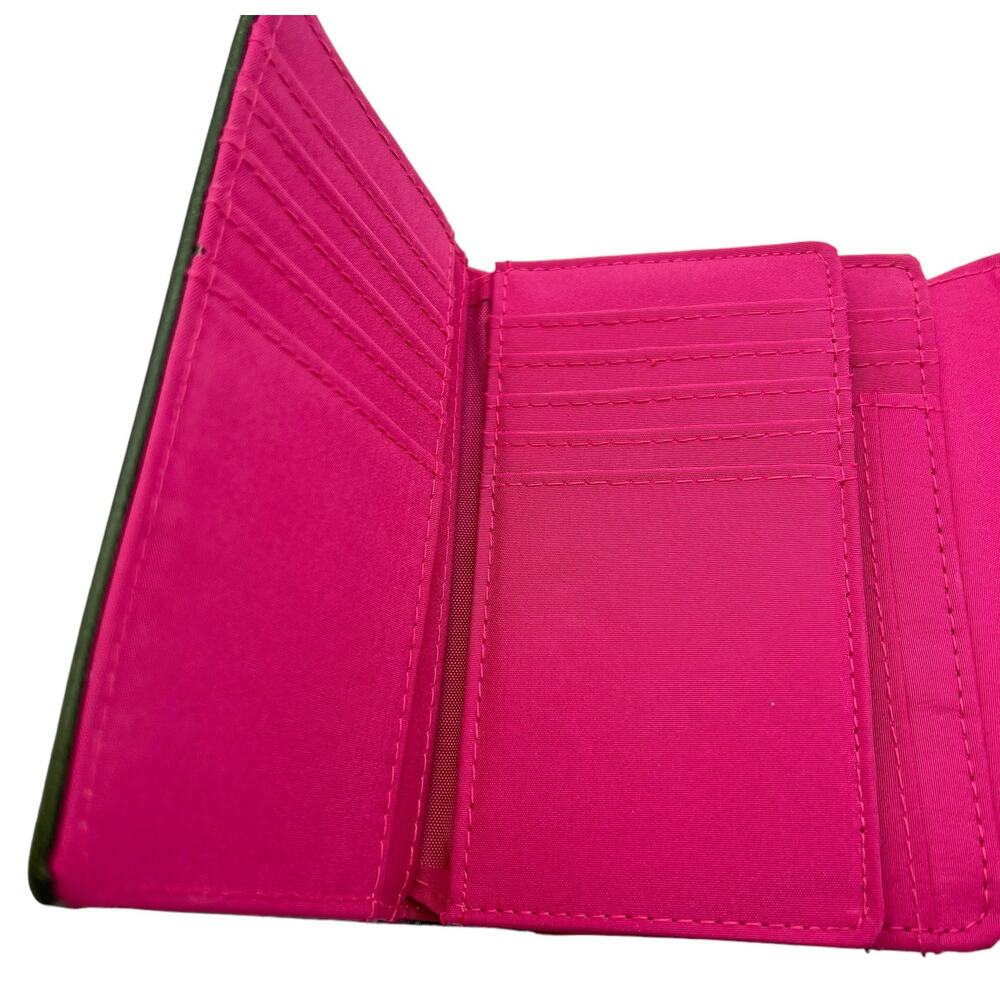 Safe Keeper Womens Wallet Pink Black Stripe Cards ID Money 5.5" x 3.5" - Picture 4 of 10